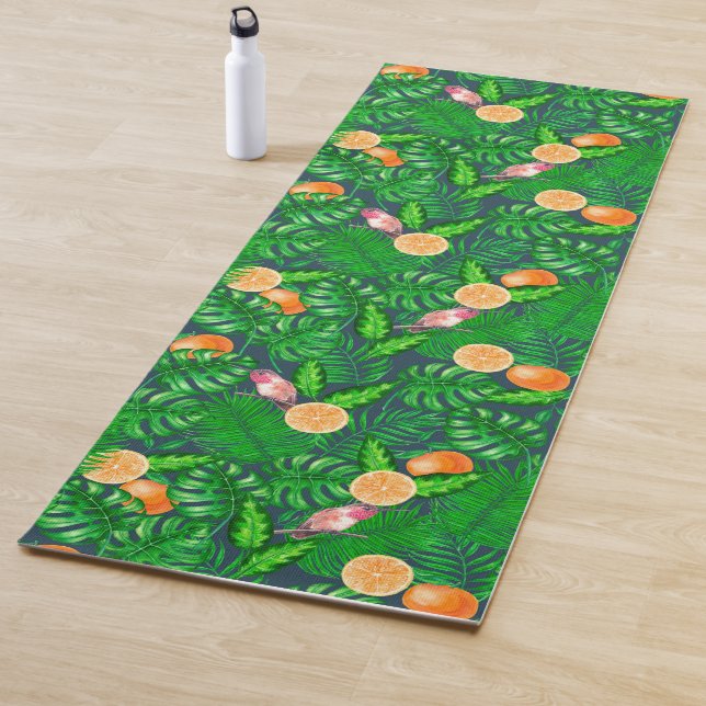 Tropenmuster, Kolibris Yogamatte (Beispiel)
