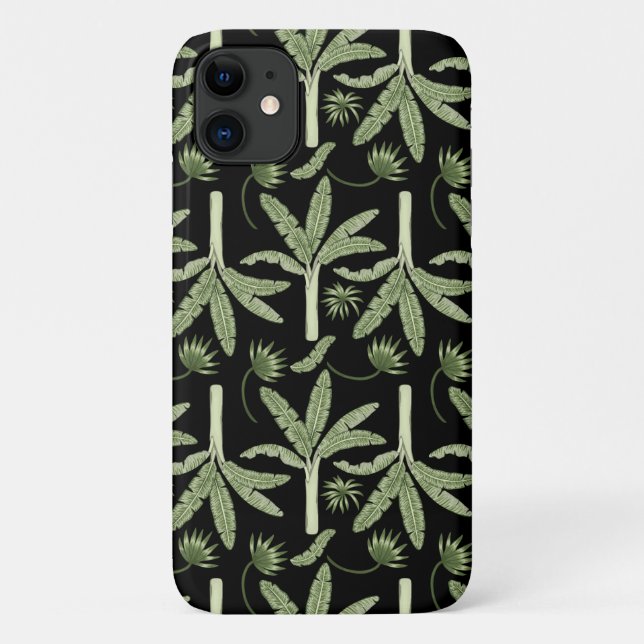 Tropenpalmen nahtlos Case-Mate iPhone hülle (Rückseite)