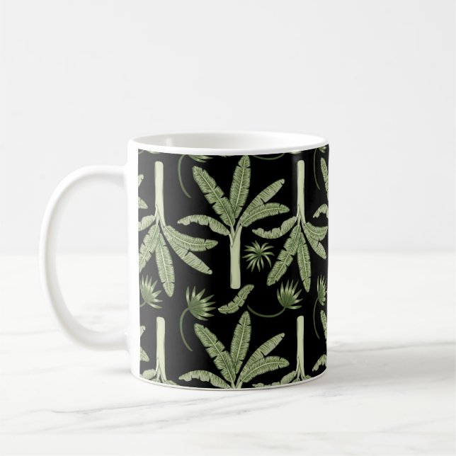 Tropenpalmen nahtlos kaffeetasse (Links)
