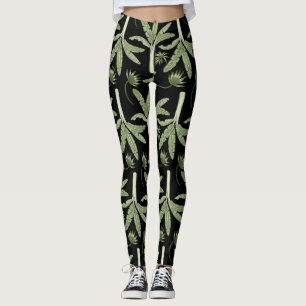 Tropenpalmen nahtlos leggings