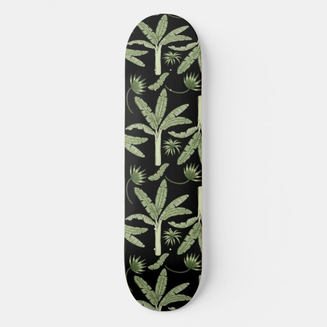 Tropenpalmen nahtlos skateboard (Vorderseite)