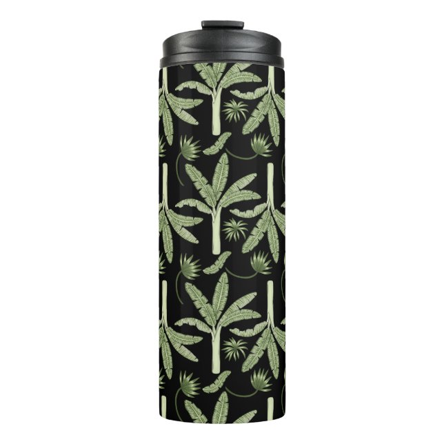Tropenpalmen nahtlos thermosbecher (Vorderseite)