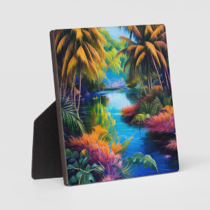 Tropenparadies II Fotoplatte