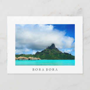 Tropenresort auf Bora Bora Postkarte