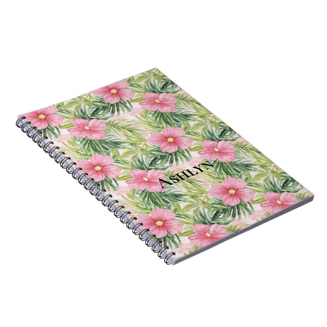 Tropenrosa Blume Notizblock (Rechte Seite)