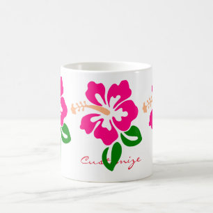 Tropenrosa Hibiskus Blume Thunder_Cove Kaffeetasse