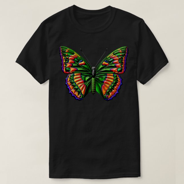 Tropenschmetterling T-Shirt (Design vorne)