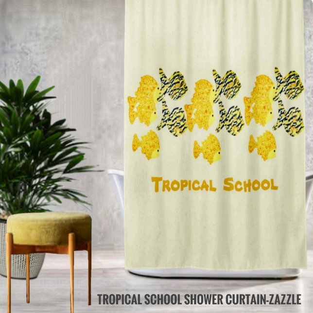 Tropenschule Duschvorhang (Von Creator hochgeladen)