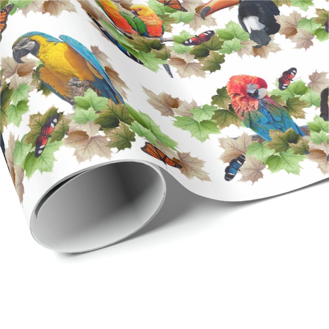 Tropenverpackungspapier Geschenkpapier (Rolleneckpunkt)
