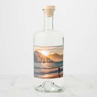 Tropenvibes Alkoholflaschenetikett