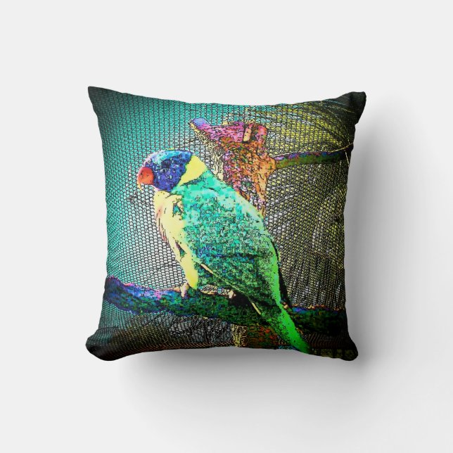 Tropenvogel 1Design Kissen (Vorderseite)