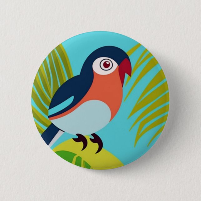 Tropenvogel Button (Vorderseite)