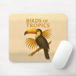 Tropenvögel mit pulsierendem Toukan Mousepad