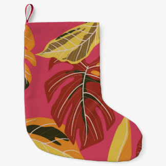Tropenwald. Abstrakter Illustrationspunkt Kleiner Weihnachtsstrumpf