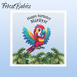 Tropenwald Dschungel Macaw Safari Parrot Bird Serviette