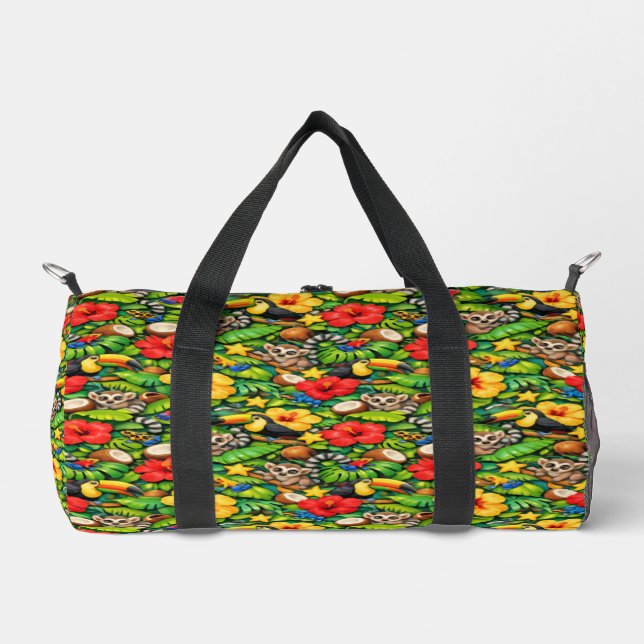 Tropenwald-Explorer-Tragetasche Duffle Bag (Vorderseite)
