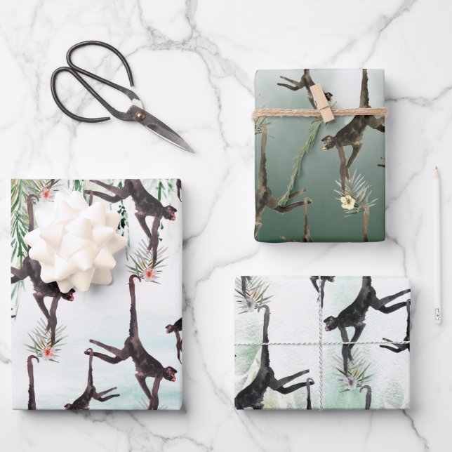 Tropenwald Geschenkpapier Set (Vorderseite)