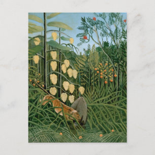 Tropenwald, Henri Rousseau Postkarte