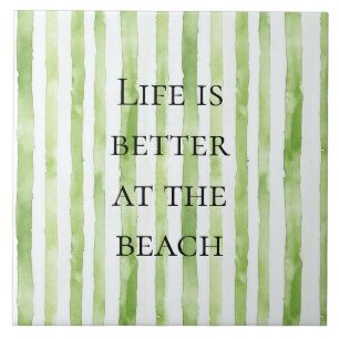 Tropenweiße Streifen Fliese