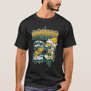 Tropf Nummer 23 Noel Mittel Grün Gelb 1s passend T-Shirt