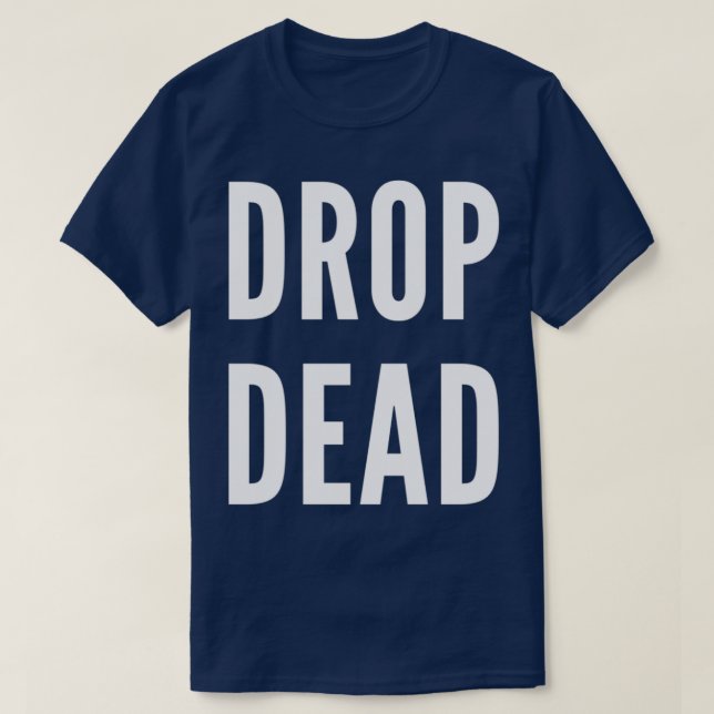 Tropf-White-Letter T-Shirt (Design vorne)