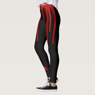 Tropfblut auf schwarz leggings