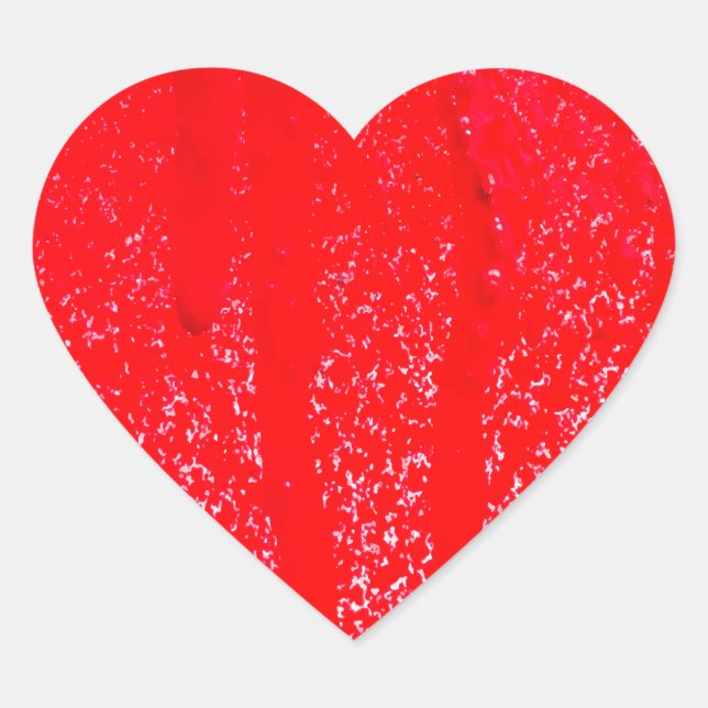 Tropfblut Herz-Aufkleber (Vorderseite)