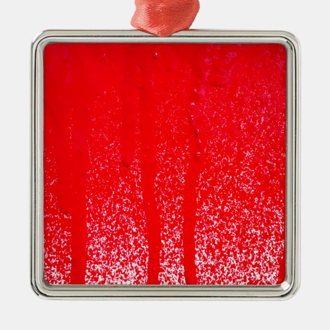 Tropfblut Silbernes Ornament (Vorne)