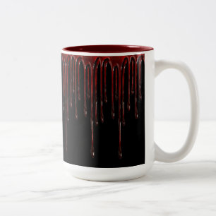 Tropfblut Zweifarbige Tasse