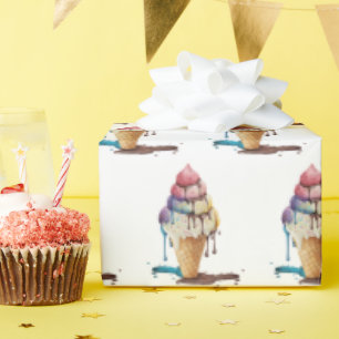 Tropfeis Geschenkpapier