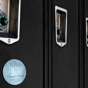 Tropfeis-Glitzer   Blaue Imitate Sparkle Süß 16 Magnet