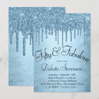 Tropfeis-Glitzer | Glitzy Blue 50 und Fabulous Einladung