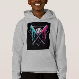 Tropfen Baseball Bat Magic - Neon Splash Zuhause P Hoodie