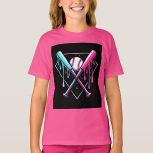 Tropfen Baseball Bat Magic - Neon Splash Zuhause P T-Shirt