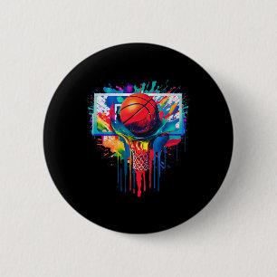 Tropfen Basketball Ball Hoop Slam Dunk Dripp Button