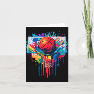 Tropfen Basketball Ball Hoop Slam Dunk Dripp Karte