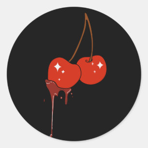 Tropfen Cherry Sticker