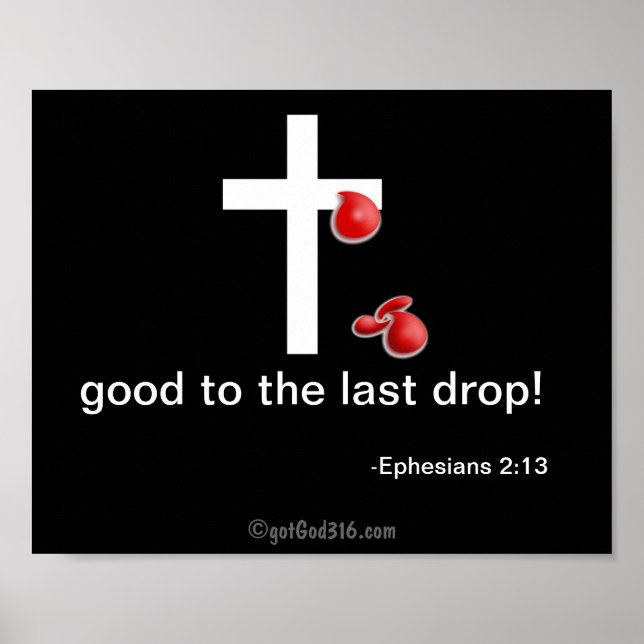 Tropfen des Blutes gotGod316.com Poster (Vorne)