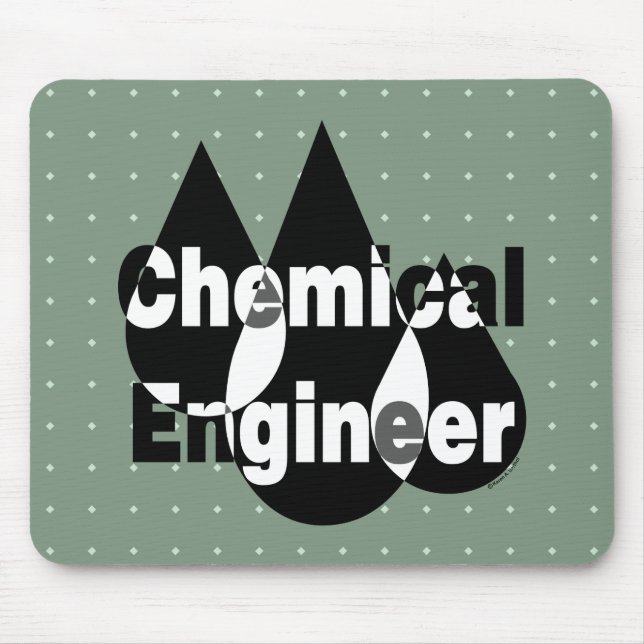 Tropfen des Chemieingenieurs Mousepad (Vorne)
