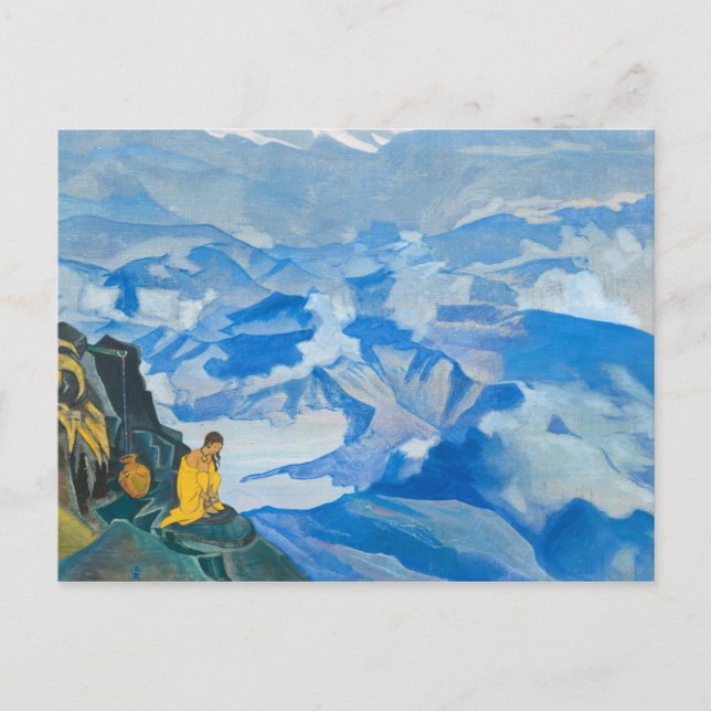 Tropfen des Lebens, 1924 von Nicholas Roerich Postkarte (Vorderseite)