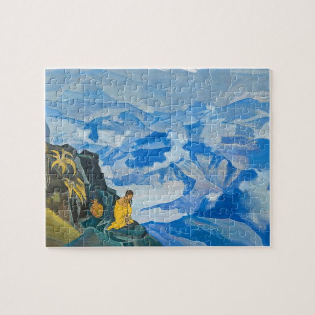 Tropfen des Lebens von Nicholas Roerich Puzzle (Horizontal)