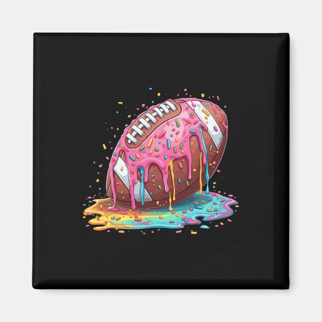 Tropfen für Lineman Wr Qb Rb Eiscreme Sprung Magnet (Vorne)