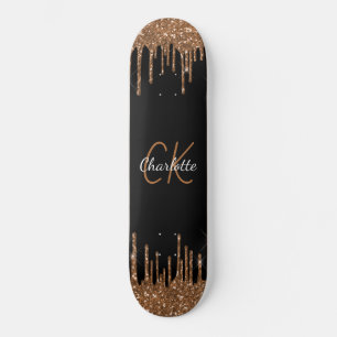 Tropfen für Schwarzes Gold, elegant Skateboard