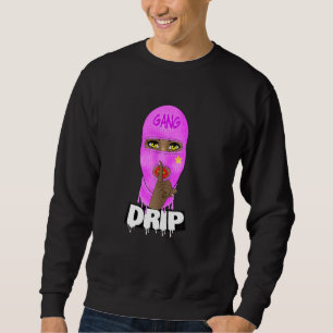 Tropfen Gang Trendy Urban Rap Hip Hop Girl Women Sweatshirt