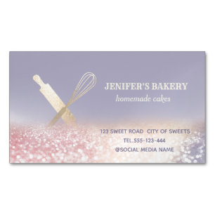 Tropfen glitzern modernes Karosseriebutterprodukt Magnetische Visitenkarte