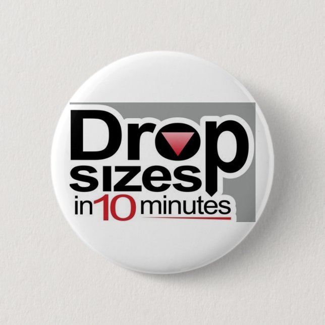 Tropfen-Größen in 10 Minuten Button (Vorderseite)
