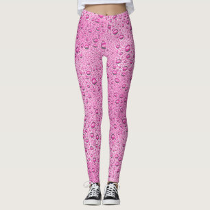 Tropfen heißrosa Wasser Leggings