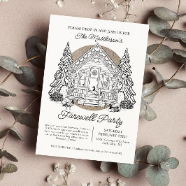 Tropfen im Winter Gänse Abschiedsgebäck Party Einladung