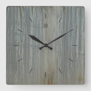 Tropfen Industrie- oder Stadtdekoration Quadratische Wanduhr