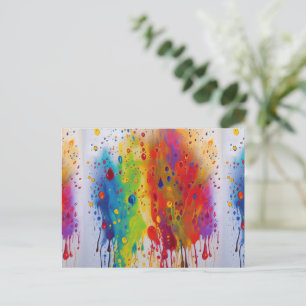 Tropfen-Muster-Postkarte Postkarte